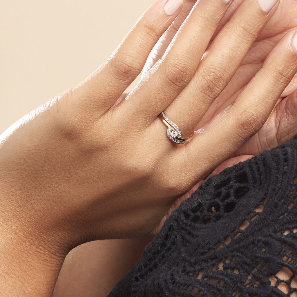 Bague Solitaire Vassilissa Or Jaune Diamant