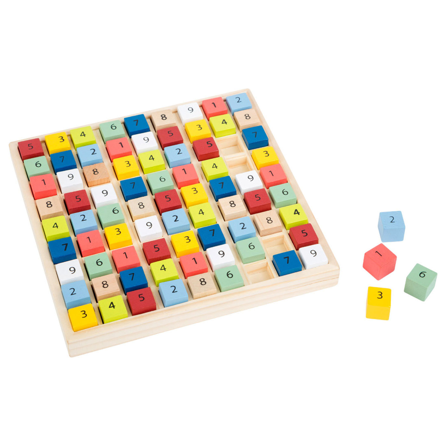 Small Foot-Houten Sudoku Spel Kleur, 82dlg.