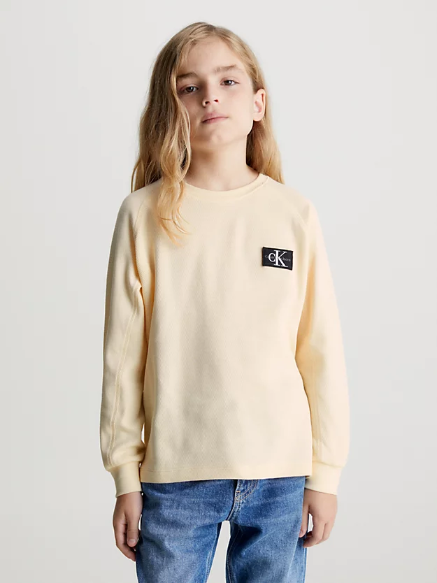 Blusa de malha texturizada com modelagem folgada