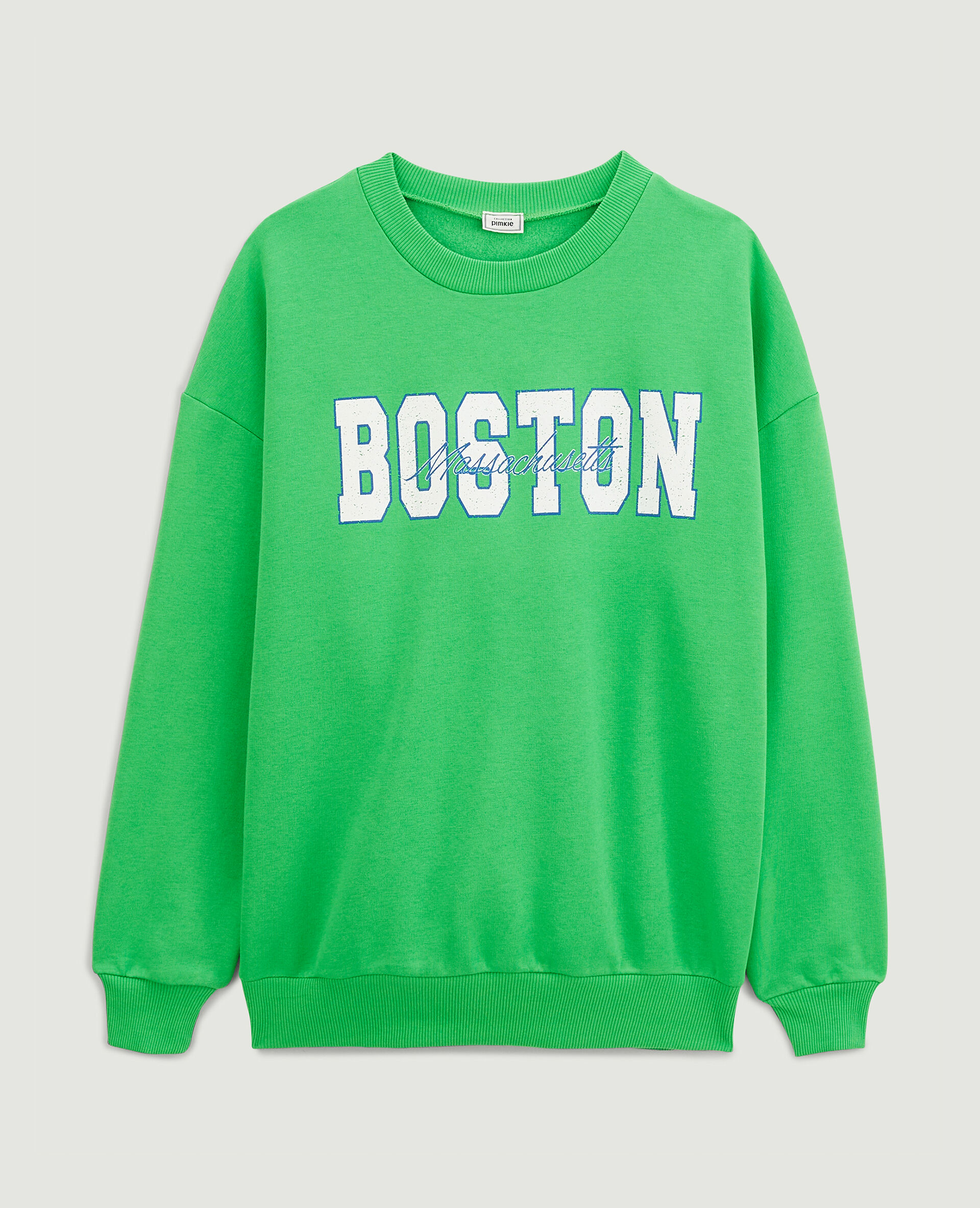 Sweat col rond oversize - Vert