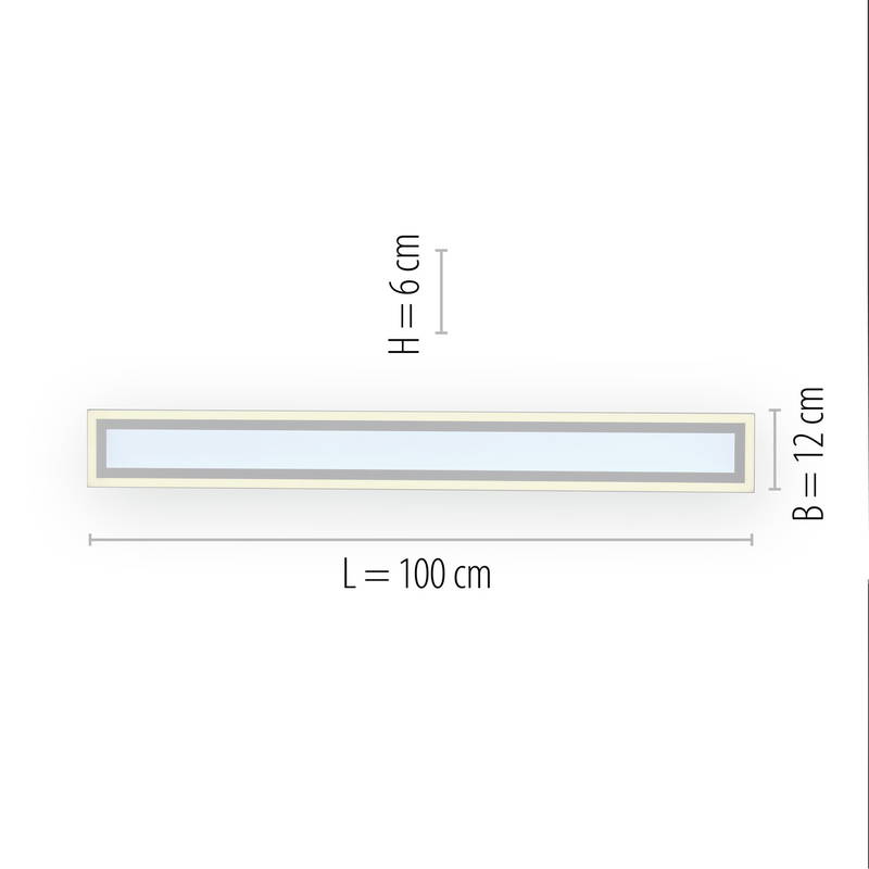 Just Light Deckenleuchte EDGING