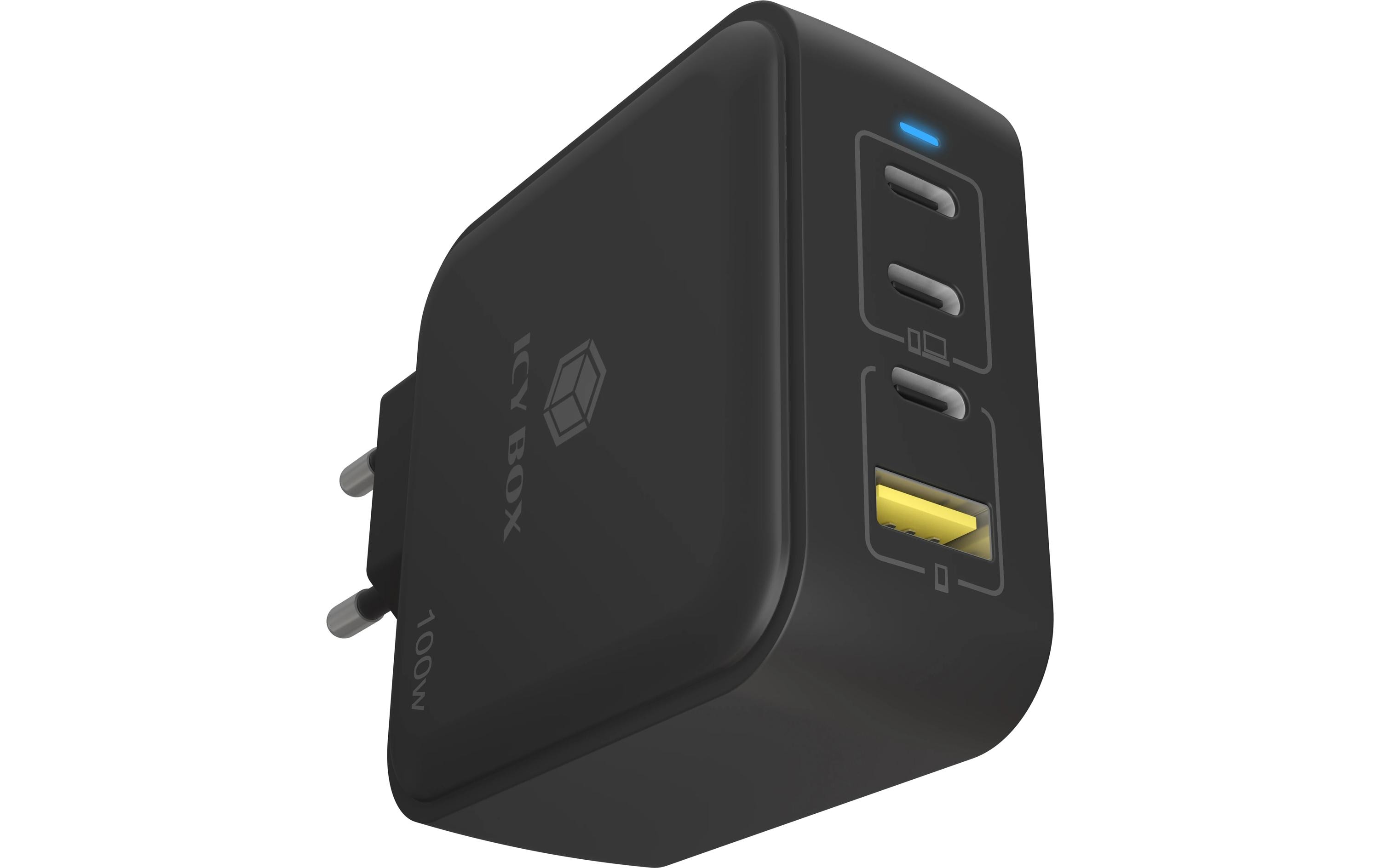 USB-Wandladegerät IB-PS1040-PDGaN Wandladegerät mit 100 W Power Delivery und Schnellladefunktion