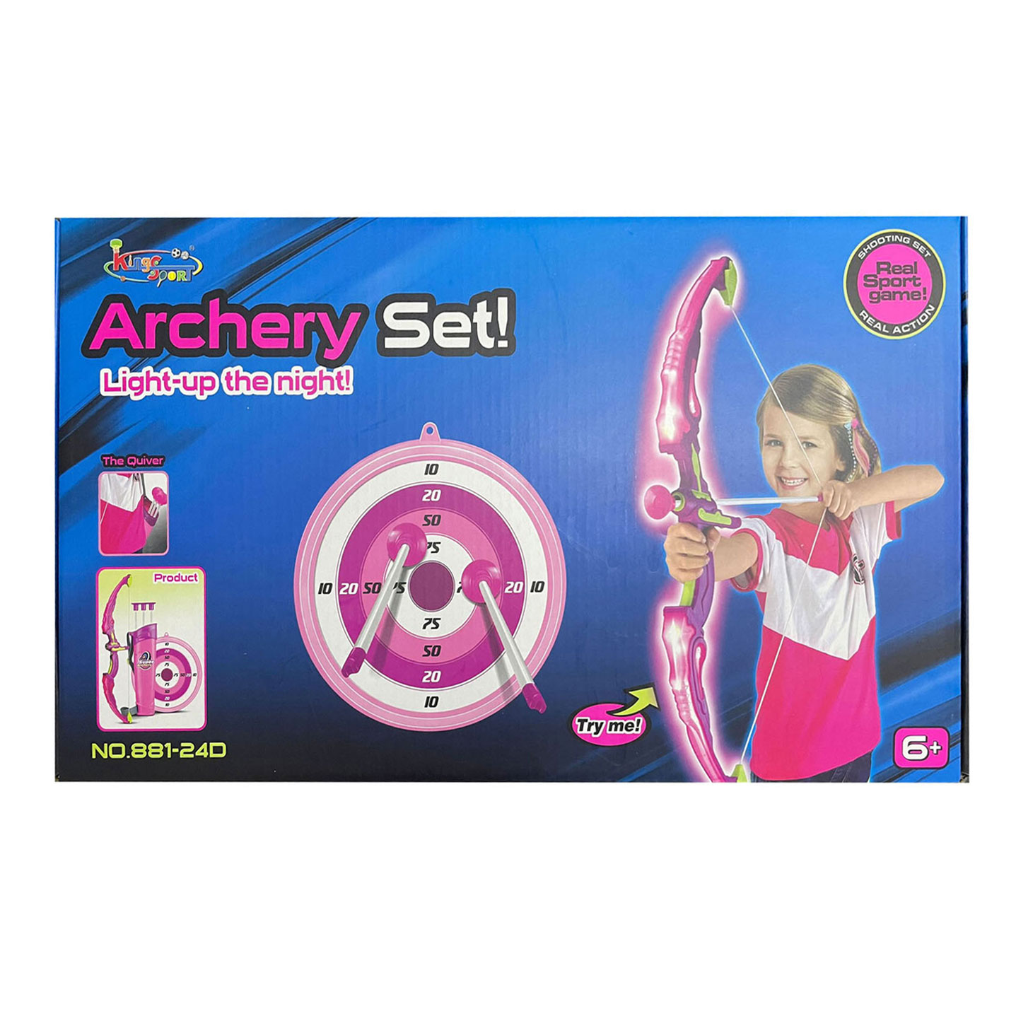 Pijl- en Boogset met Licht Roze