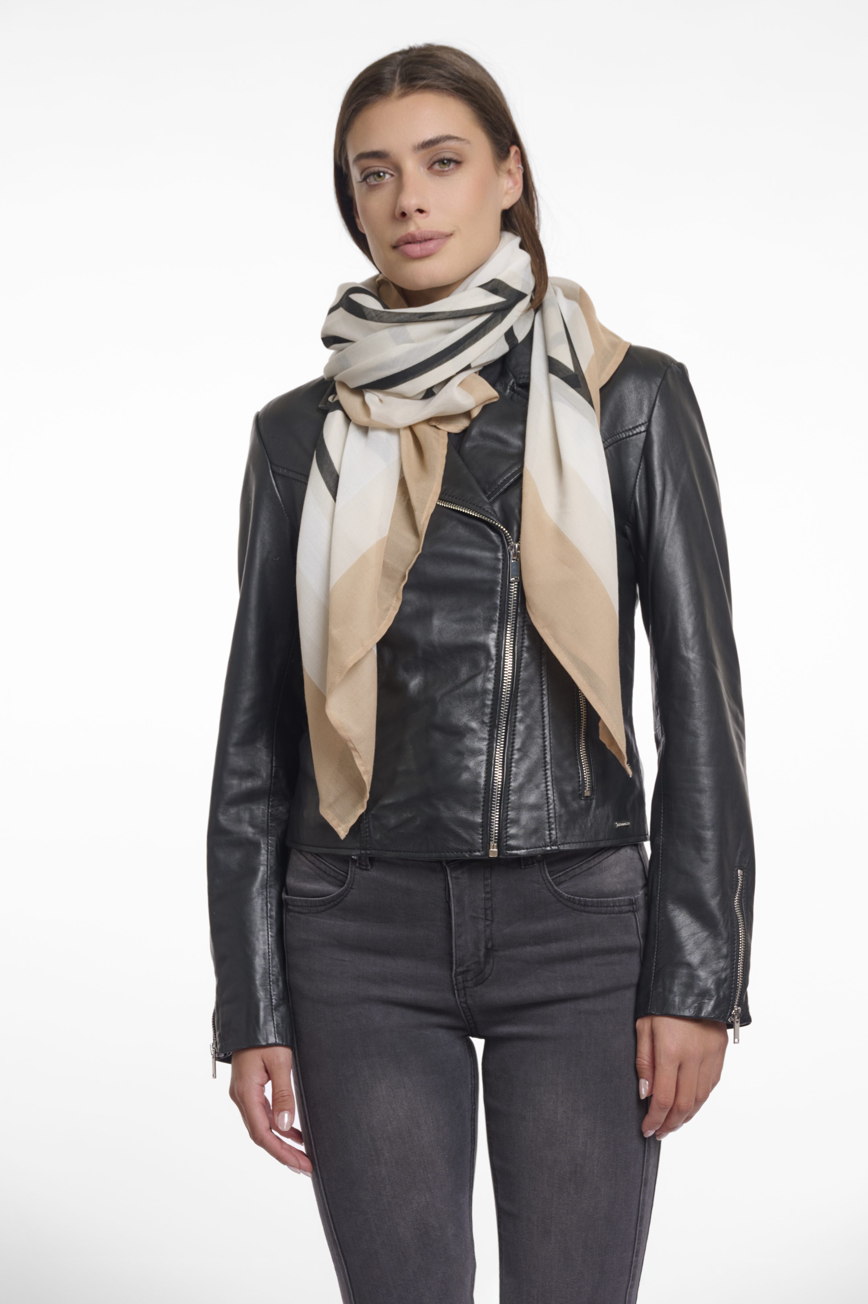 Rino & Pelle - Elyse Scarf - Birch Striped