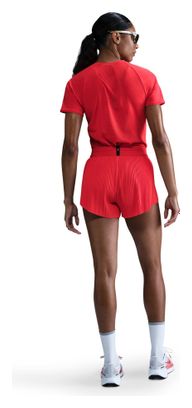 Short splité Nike AeroSwift 3in Rouge Femme