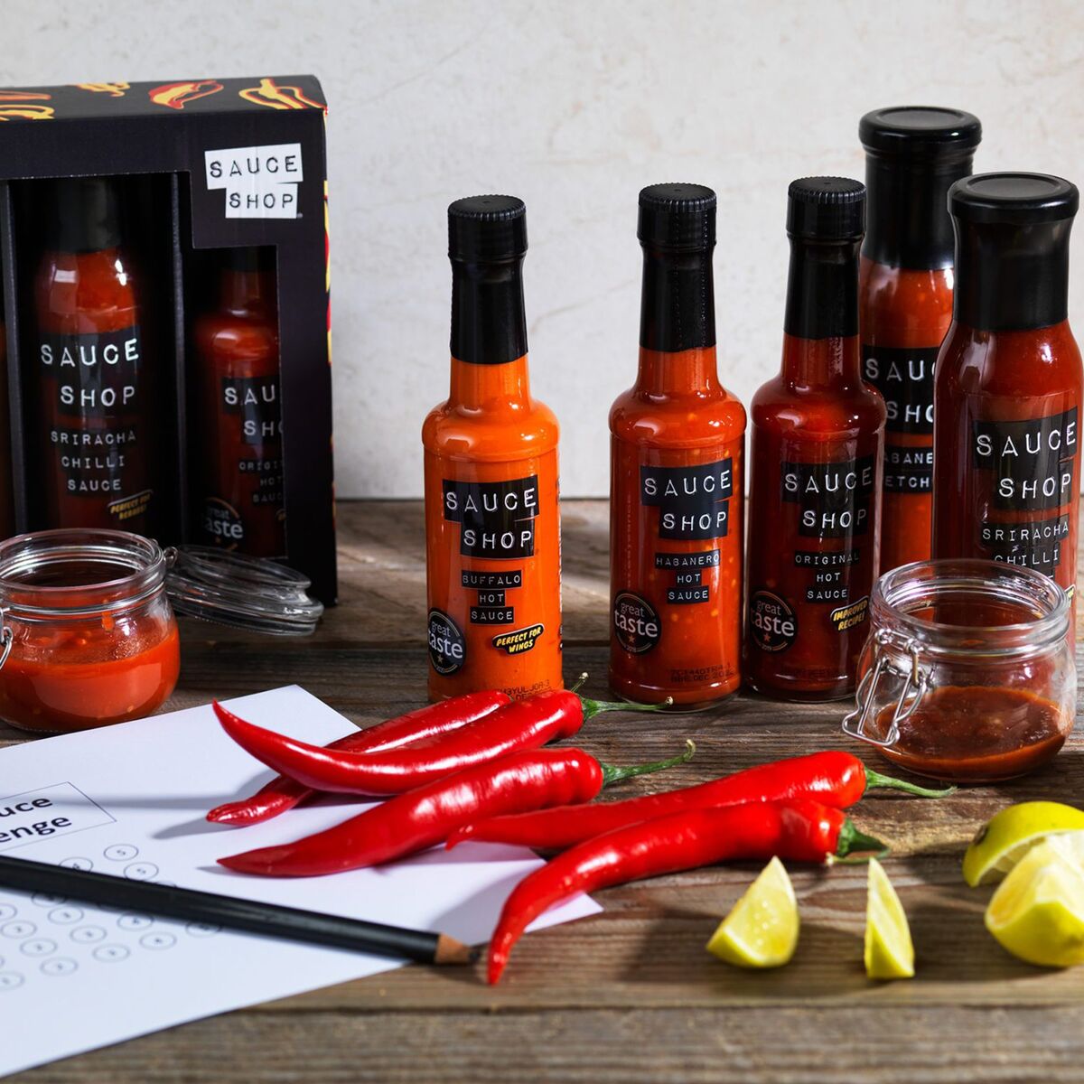 Hot Sauce Challenge gavesett