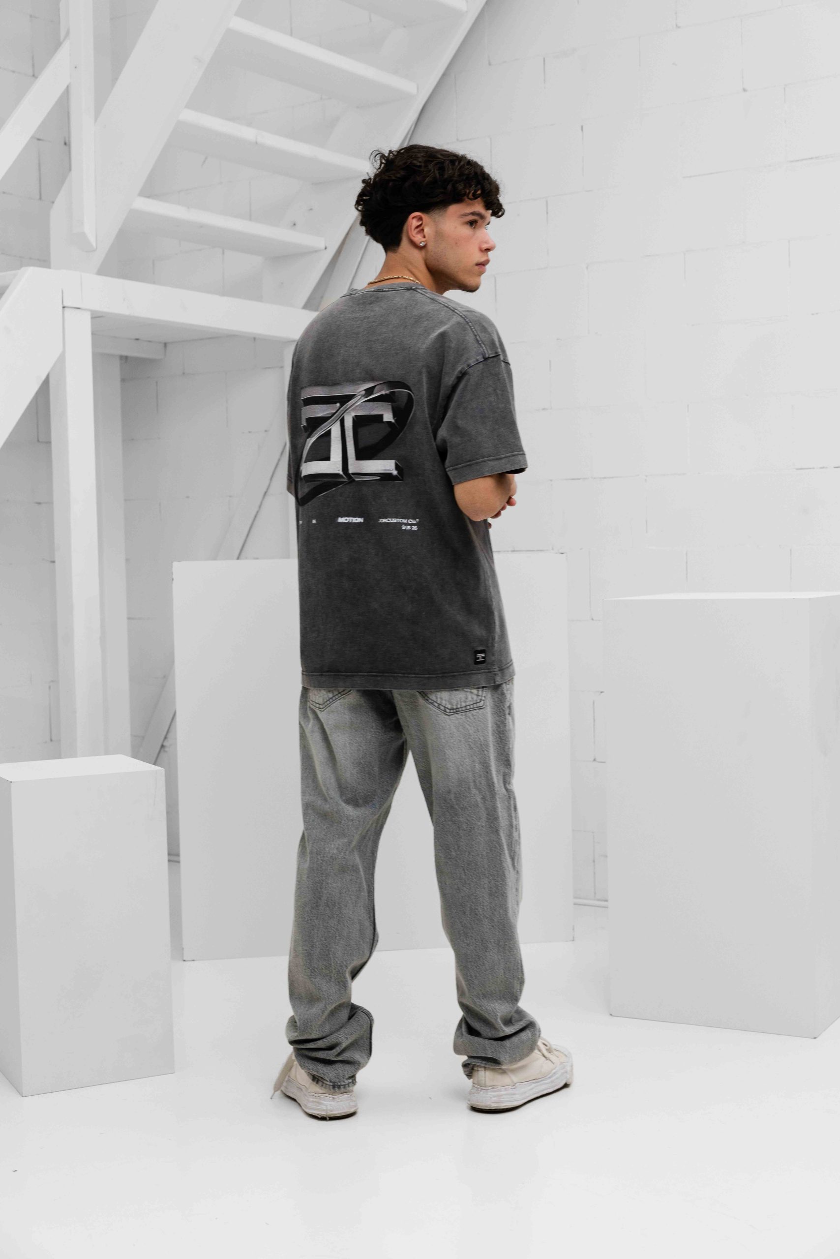 Jorcustom Poetry In Motion Loose Fit T-Shirt Heren Donkergrijs