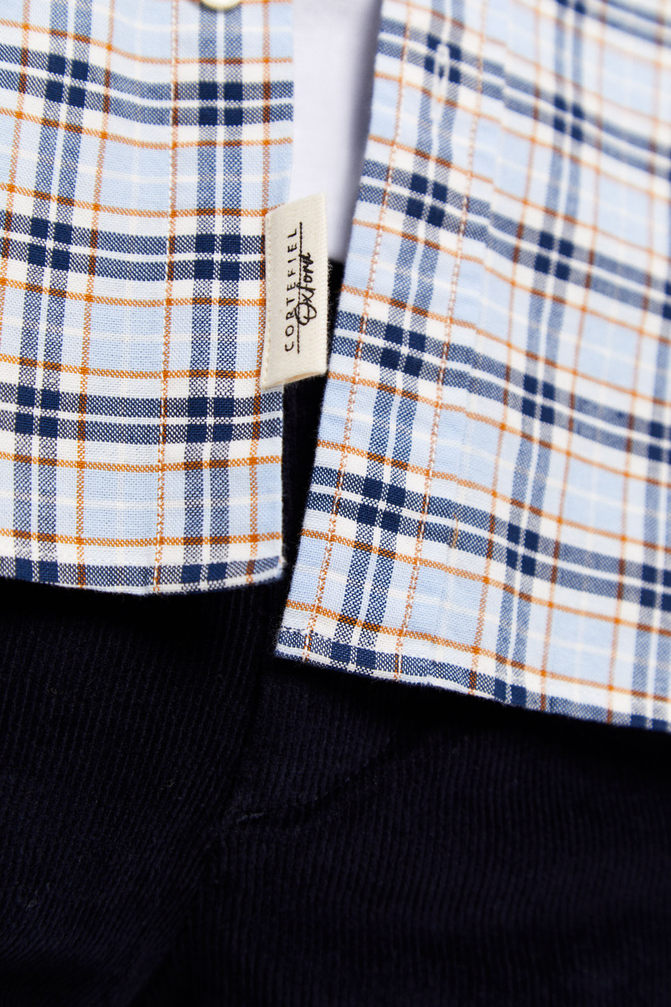 camisa oxford xadrez