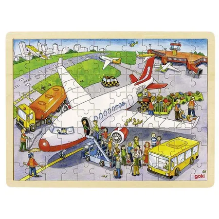 goki Einlegepuzzle Auf dem Flughafen