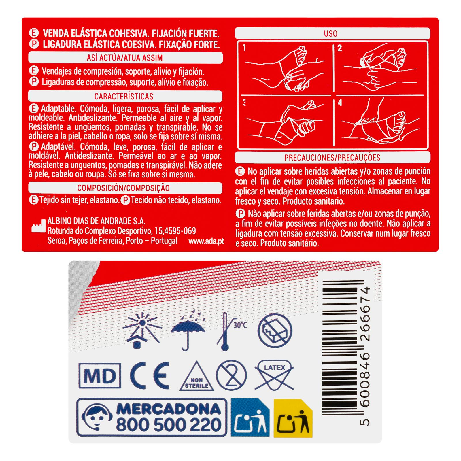 Bandage élastique cohésif Deliplus à forte tenue