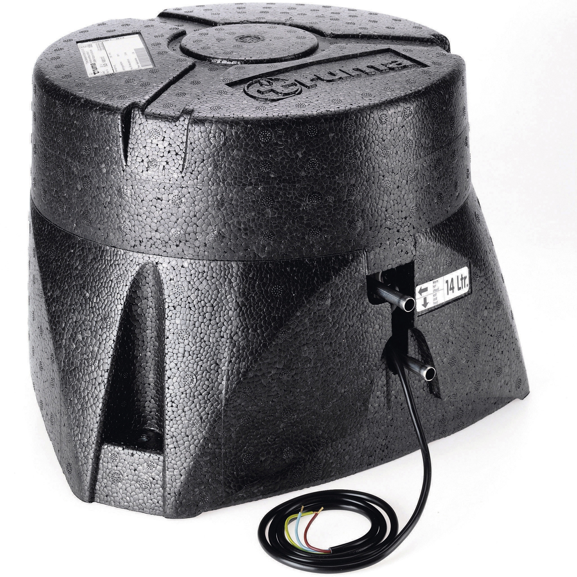 Boiler Elektro - 14 Liter - Bedienteil Schwarz - Ohne Wasserset