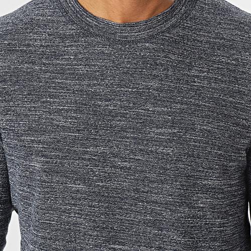 Tee Shirt Manches Longues GMS Mul Bleu Marine Chiné