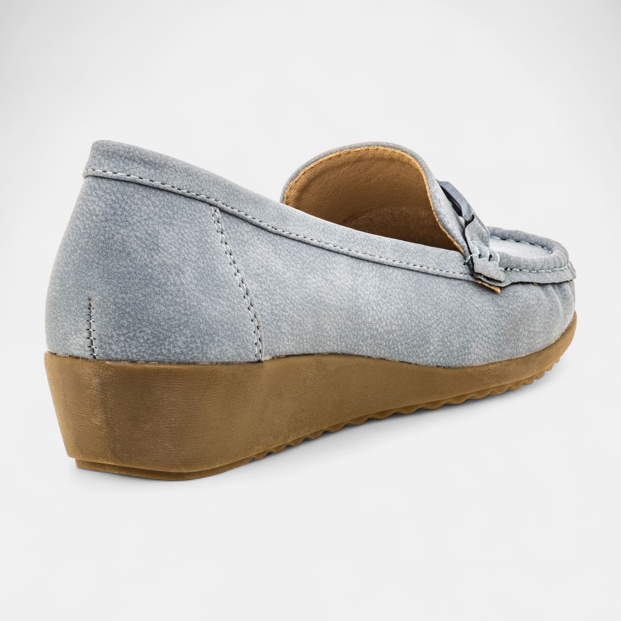 Mocassins pieds sensibles Femme bleu marine