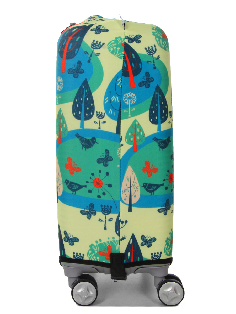 Housse de valise Periea Yellow and Blue Woodland S