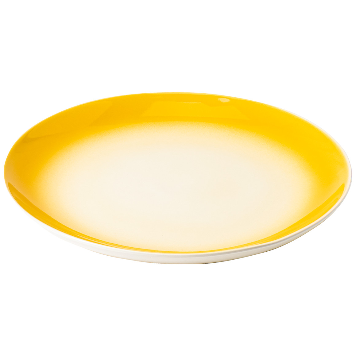 My Home Servierplatte mit Farbverlauf gelb / creme