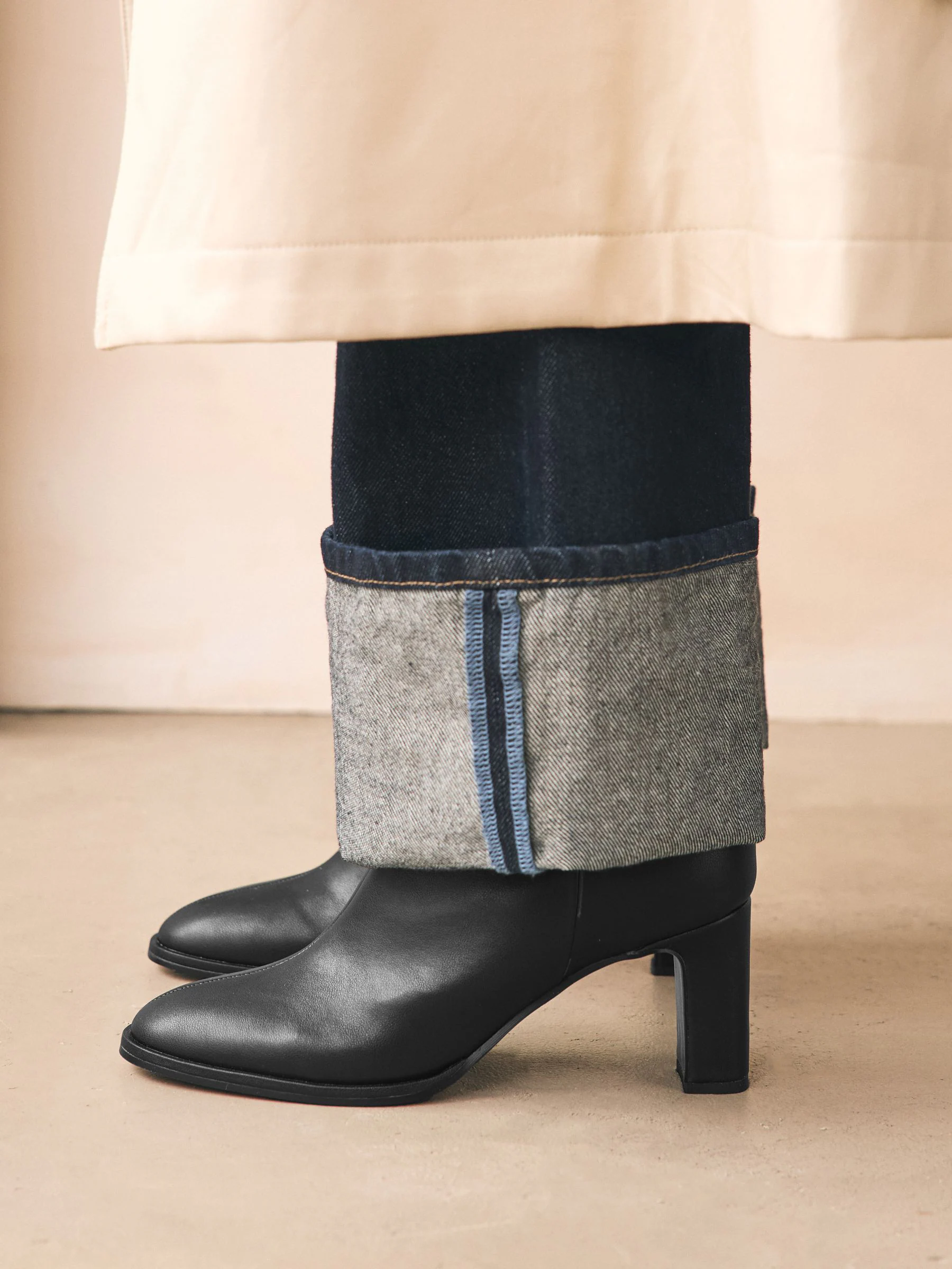 Zwart - Forever Comfort® - Enkellaarzen met blokhak