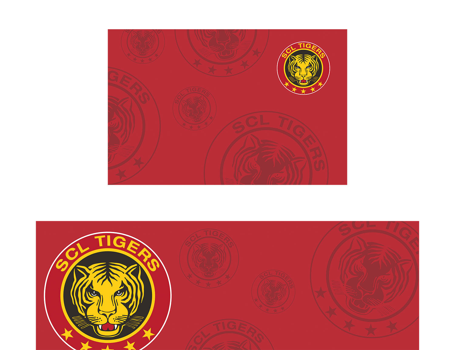 Bettwäsche SCL Tigers rot mit Logo