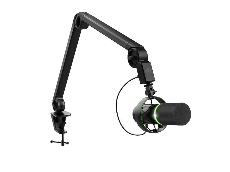 Trust Mikrofon GXT 255  Onyx Professionelles studiotaugliches Mikrofon mit Arm