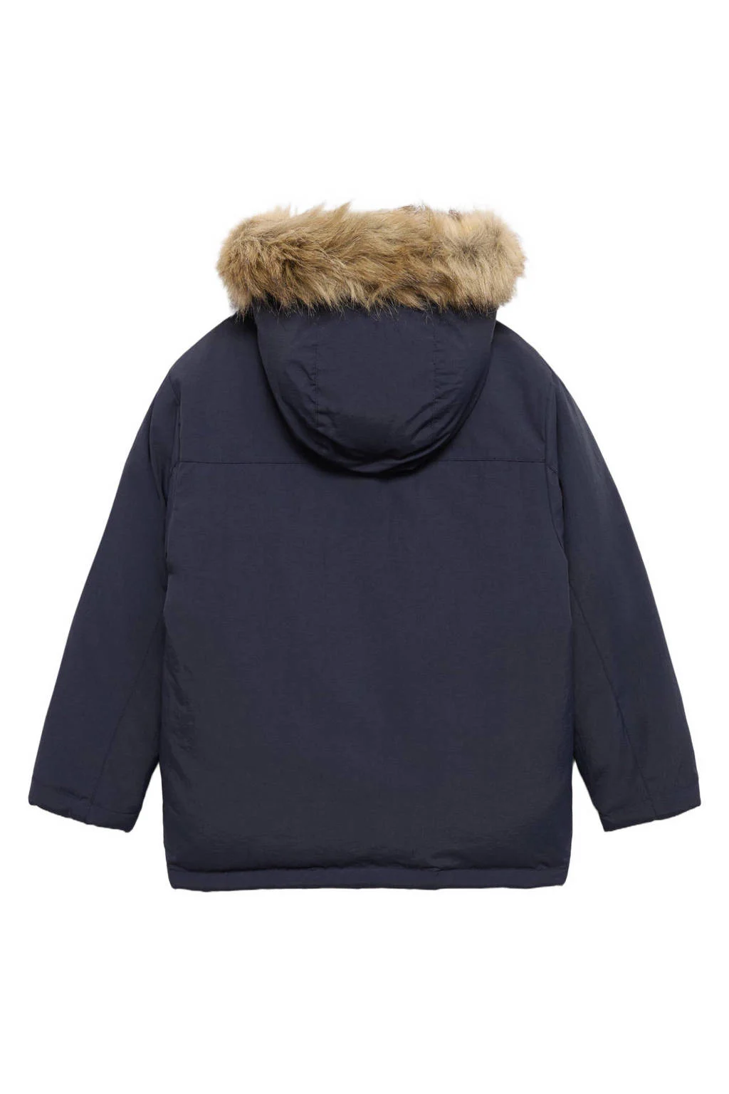 Mango Kids parka winter donkerblauw