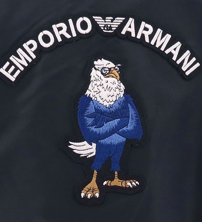 Emporio Armani Jacke - Umkehrbar - Navy/Schwarz m. Adler