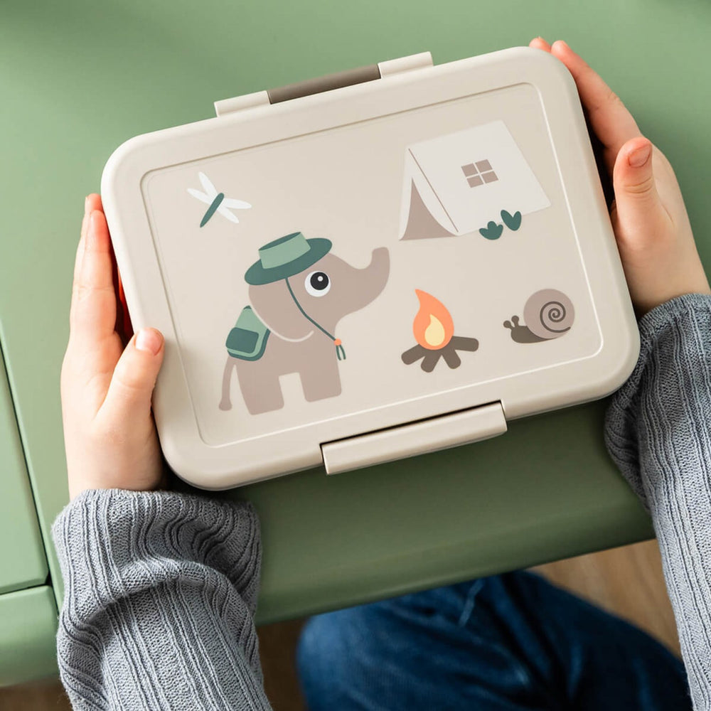 Køb DonebyDeer Sand Tiny Trails Madkasse Med Opdeler