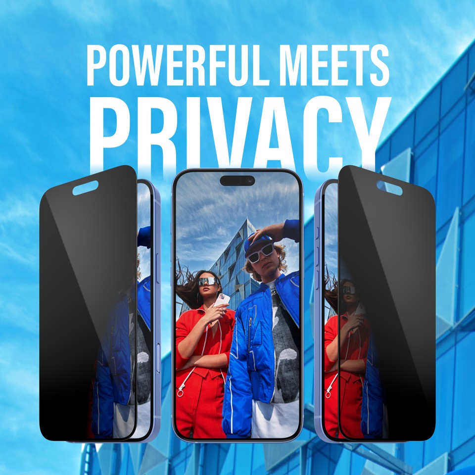 PanzerGlass - Skærmbeskyttelse Privacy - iPhone 16 Plus - Ultra Wide Fit