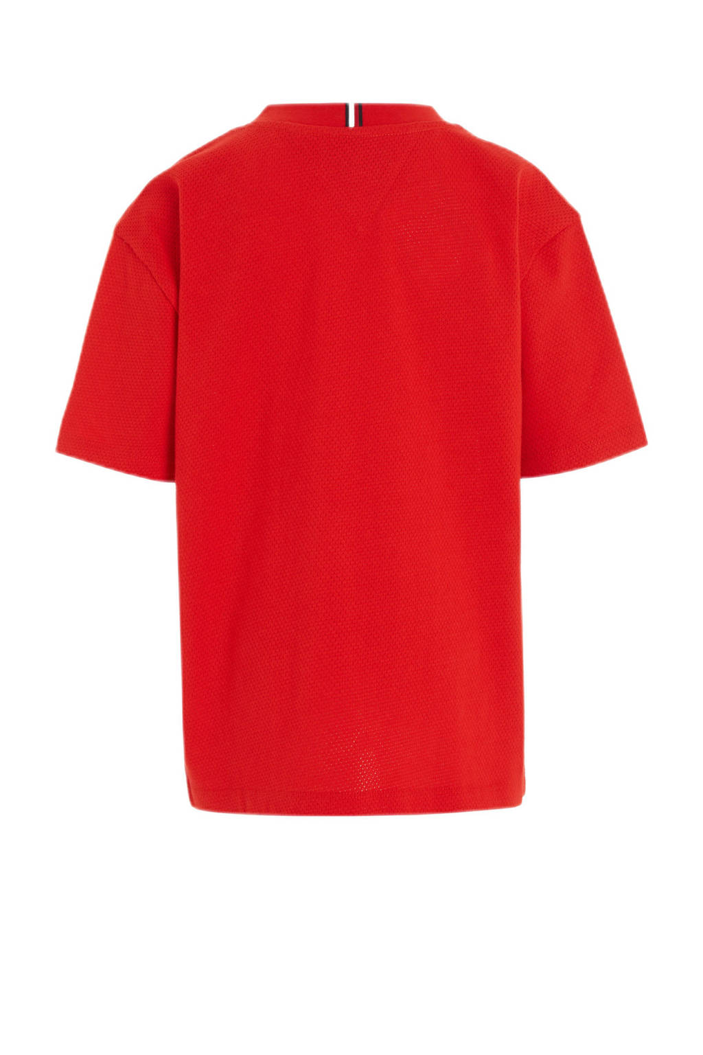 Tommy Hilfiger T-shirt met tekst rood