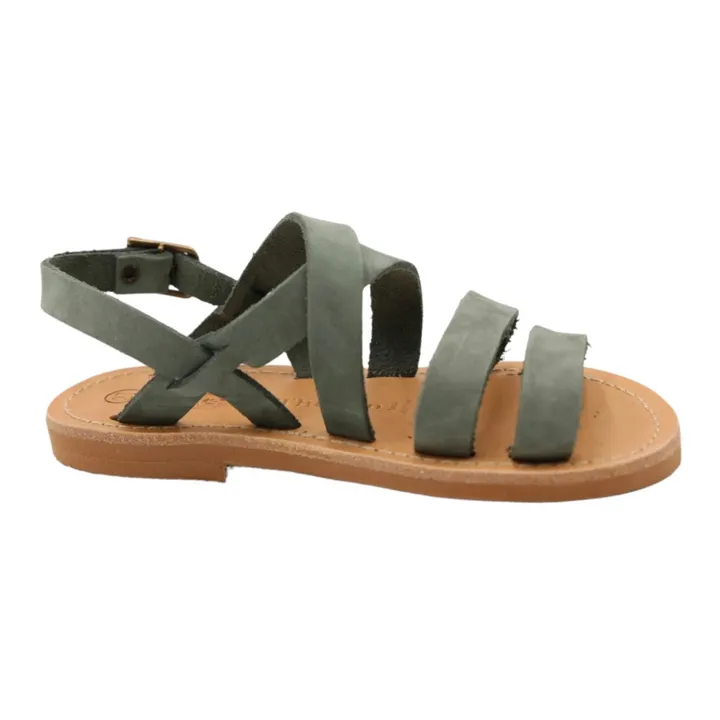 Théluto Sandales Jackie | Vert de gris