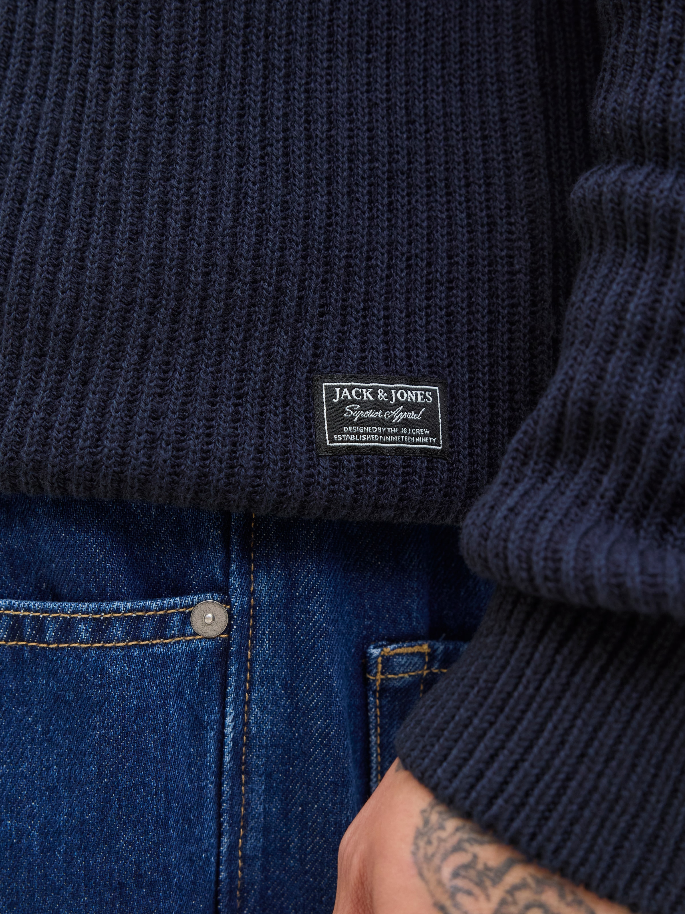 Jack & Jones PlusSize Rollkragenpullover »JJPANNEL KNIT ROLL NECK AW25 PLS«