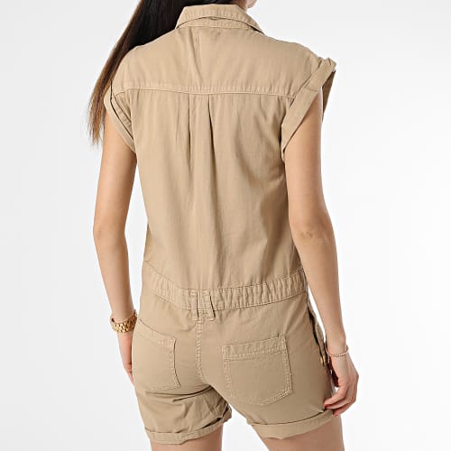 Combishort Femme Beige