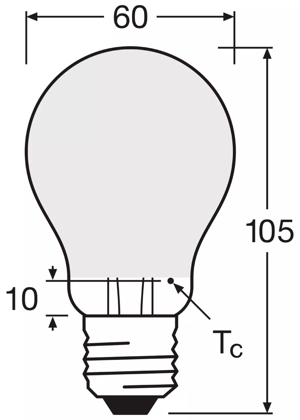 LED-Birne E27/11 Watt/Energie D