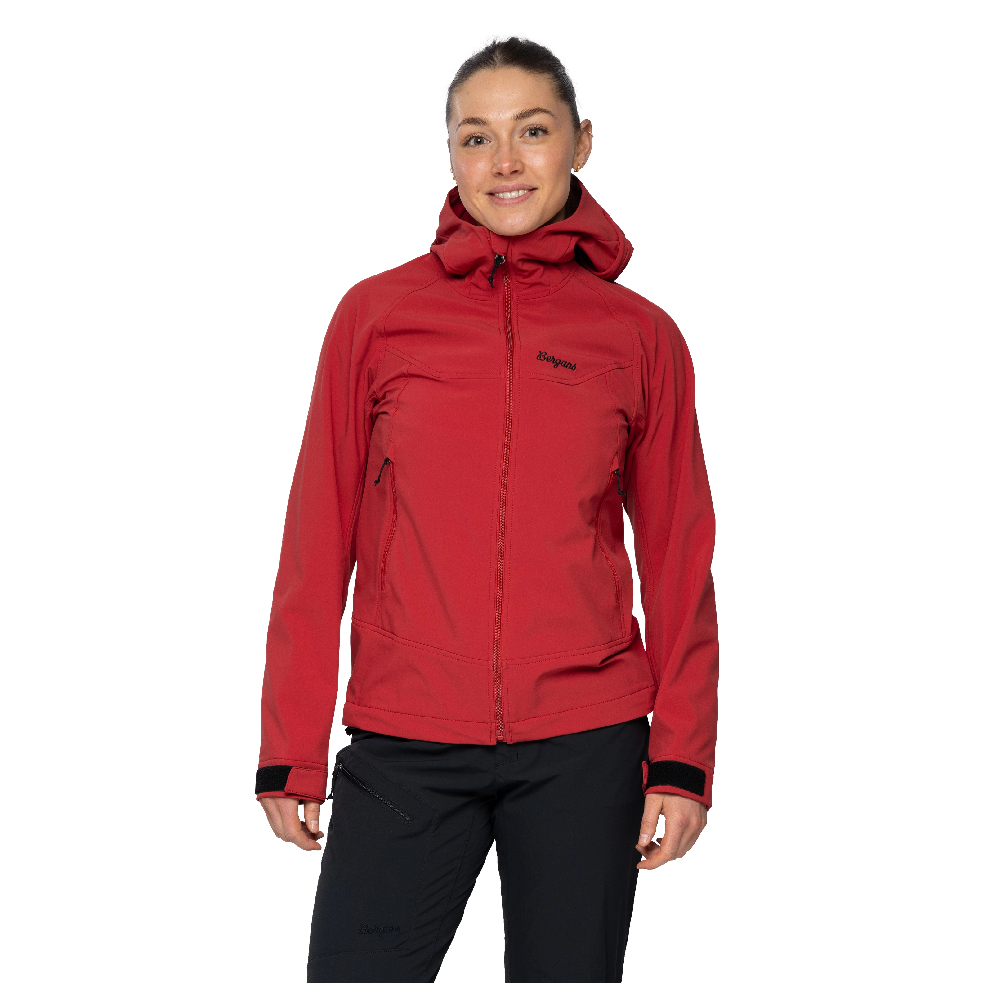 Vaagaa Softshell Jacket Hood Women Crimson Red