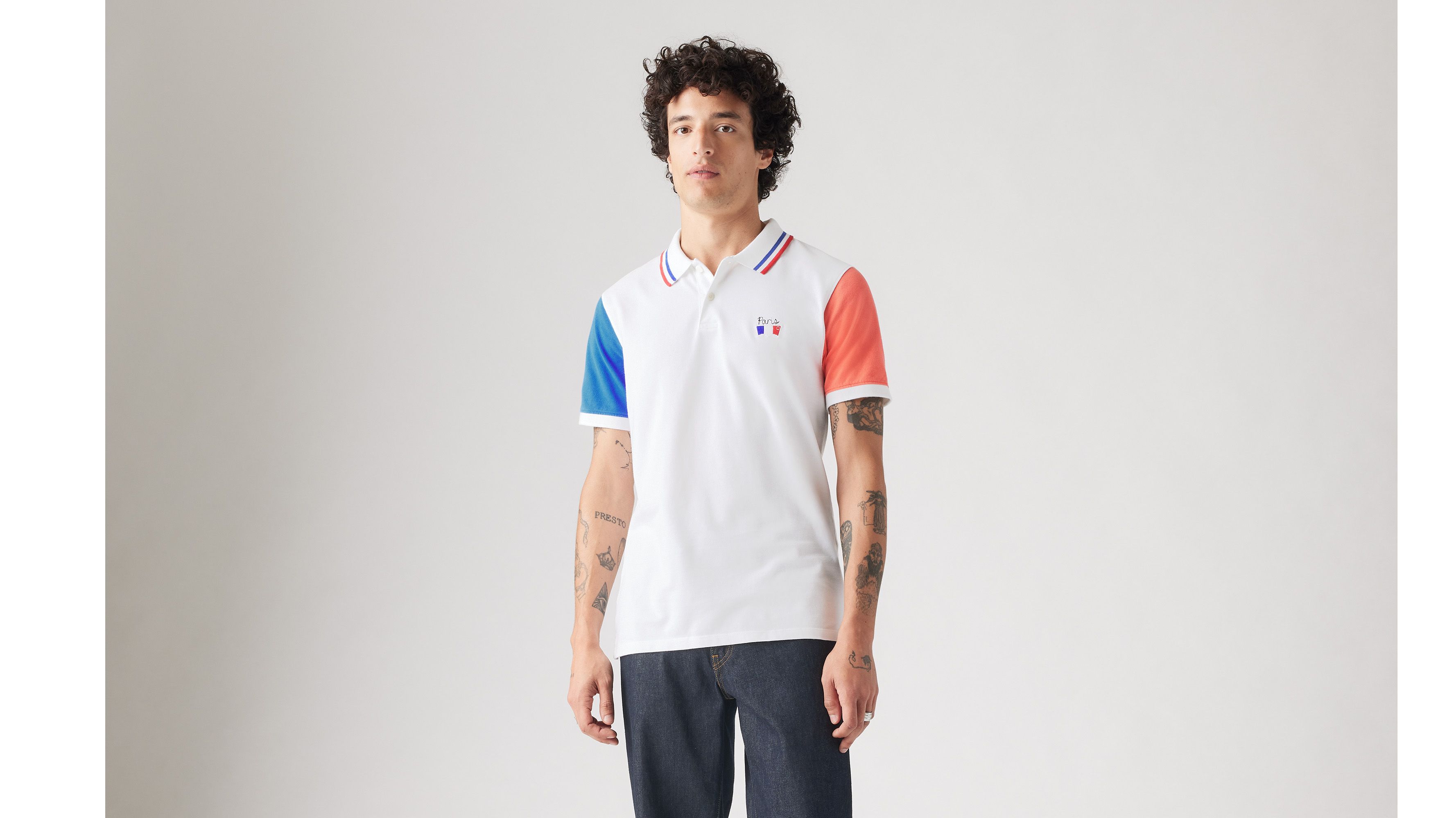 Chemise polo Housemark Slim - White + - Blanc