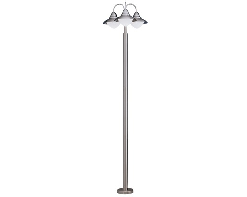 Buiten staande lamp, 3-lichts, HxØ 2200x600 mm, Sidney roestvrijstalen kandelaar