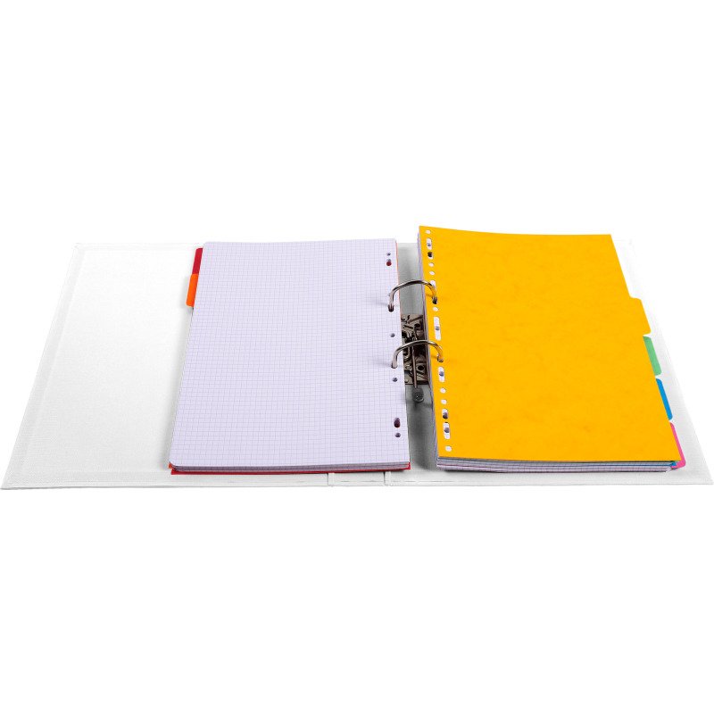 Classeur à levier plastifié Exacompta A4 - Dos 5 cm couleurs assorties pastel