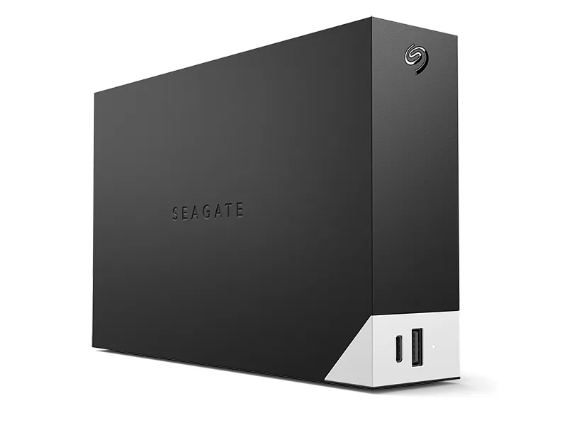 Seagate One Touch with hub STLC8000400 - Harddisk - 8 TB - ekstern (stationær) - USB 3.0 - sort - med Seagate Rescue Data Recovery