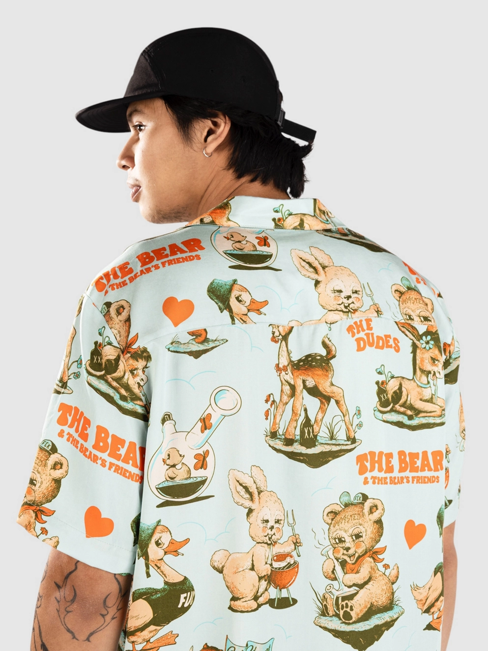 The Dudes Wasted Dudes Pistachio Hawaiian Shirt multicolor