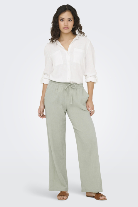 Jacqueline de Yong groene dames broek