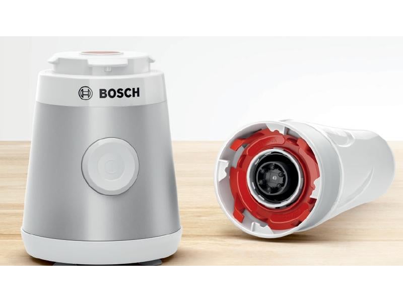 Bosch Standmixer VitaPower MMB2111T Silber/Weiss Kompakter und leistungsstarker Mini-Mixer