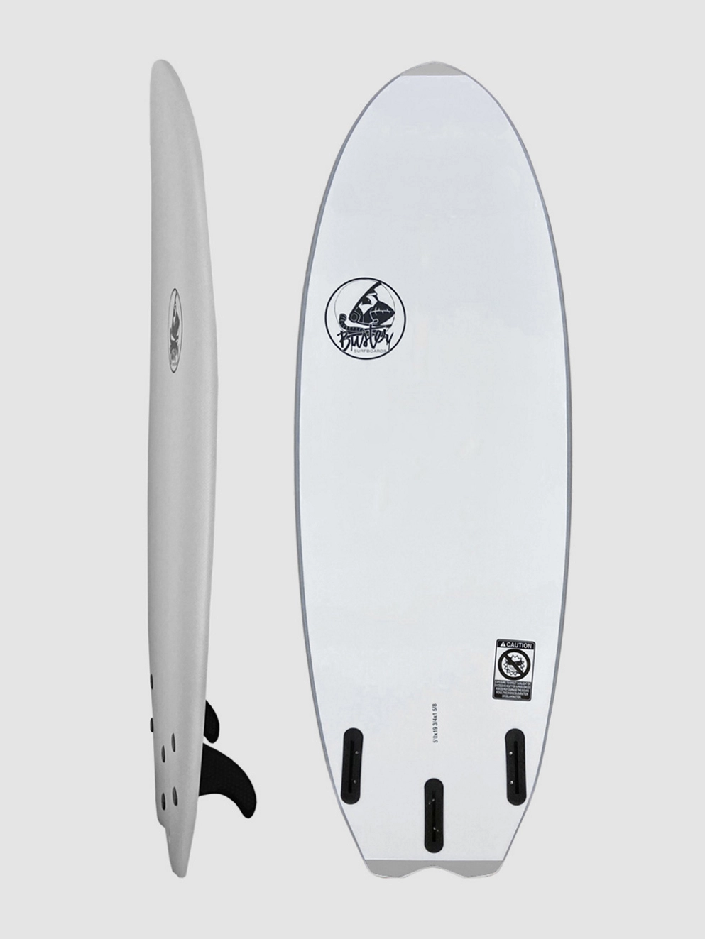 Buster Space Twin Puffin Riversurfboard gray