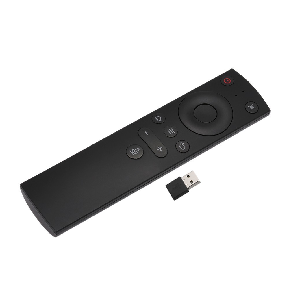 Wireless 2.4 GHz Funk Fernbedienung mit Spracheingabe Funktion   USB Empfänger für Android TV Box / PC (Batteriebetrieben) - Schwarz