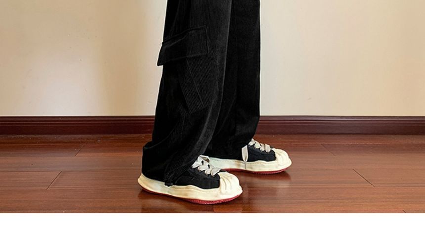 Lorencho - Corduroy Cargo Straight Leg Broek
