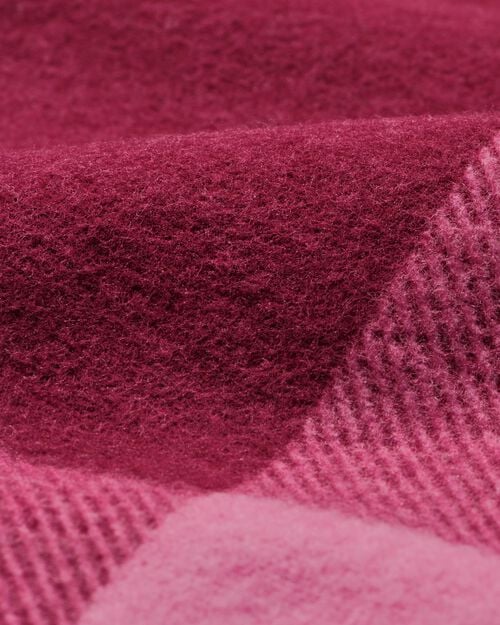 housse de couette flanelle 140 x 200/220 carreaux rose rouge