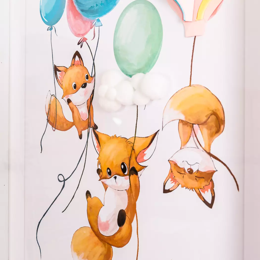 Wandbild 30 x 43 cm Fuchs