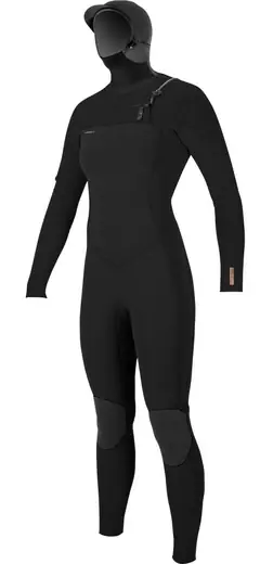O'Neill Hyperfreak Hooded 5mm Chest Zip Dame Vinter Våddragt