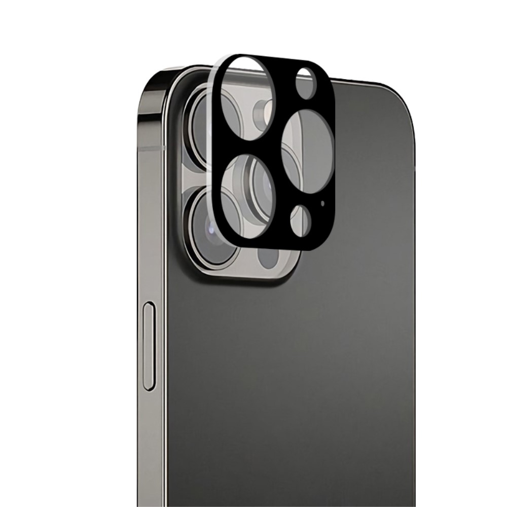 iPhone 13 Pro Kamera Objektiv Protector Vollschutz Panzer Glas - Schwarz
