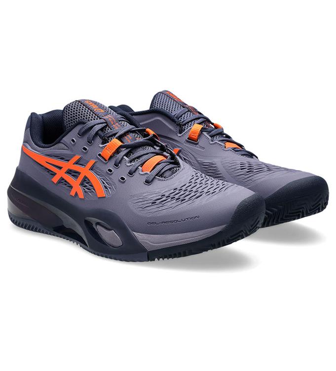 ASICS GEL-RESOLUTION X CLAY 1041A485 GREYISH-PURPLE-NOVA-ORANGE