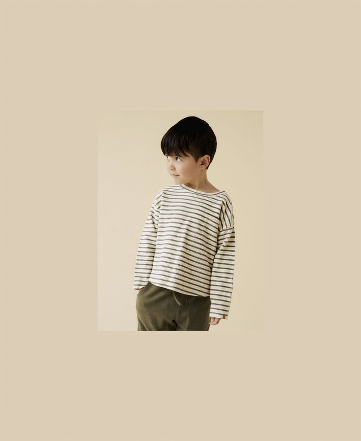 Lil' Atelier NMMTADEO LS RLX TOP LIL Turtledove/pewter