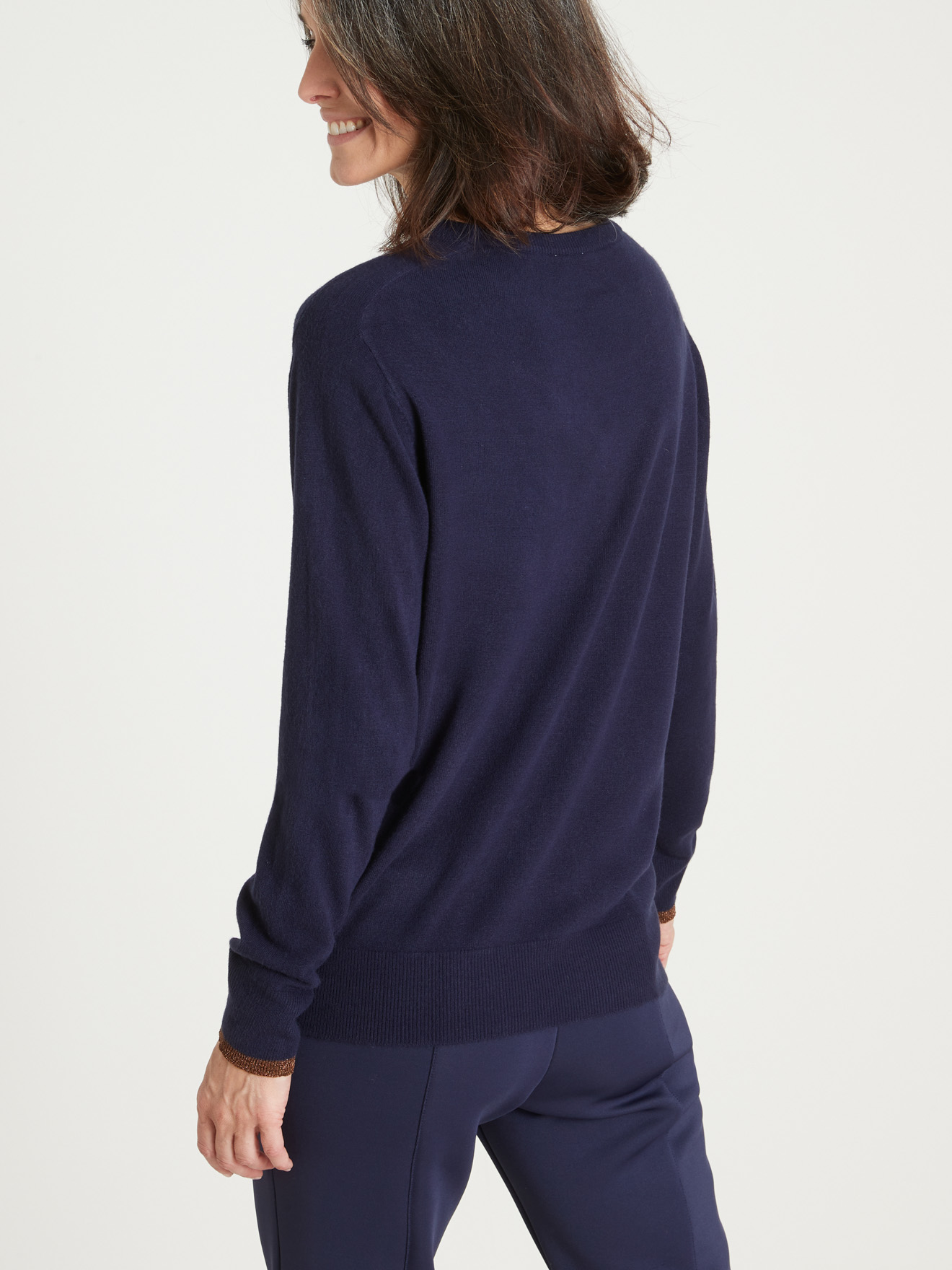 Pull col rond maille douce