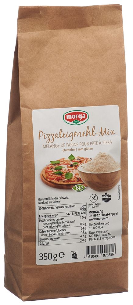 MORGA Pizzateig-Mehl-Mix<br>350 g, Beutel, glutenfrei Bio